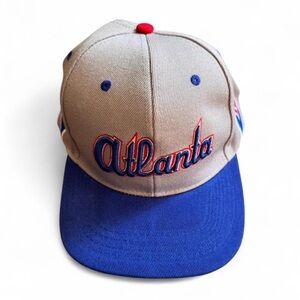 NWOT Vintage Atlanta Braves x NAPA 50th Anniv Snapback Hat - Deadstock
